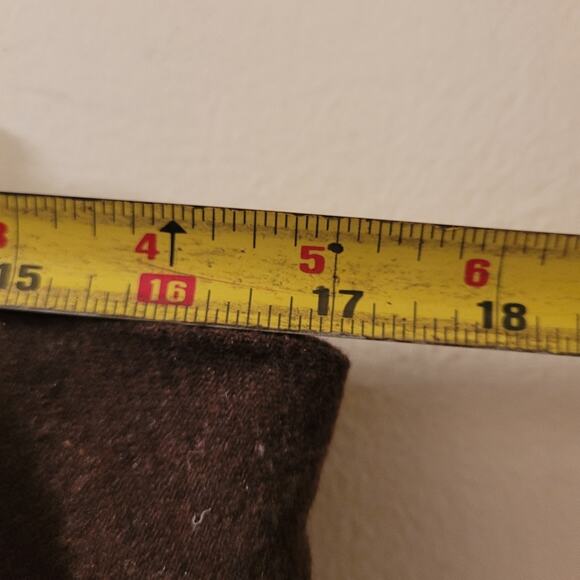 Vintage Wool Blend Floral Embroidered Maxi Skirt Brown W/Powder Blue Flowers 14W - Picture 5 of 8